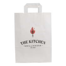 Papieren tas 26x12x35cm met gevouwen handvat