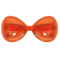 Oranje grote zonnebril