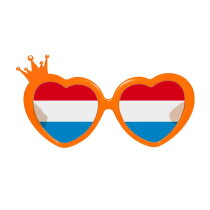 Bril hart oranje