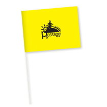 Papieren vlaggetje 21 x 31 cm, 120 g/m² Flamstop