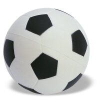 GOAL Anti-stress voetbal wit/zwart bedrukken