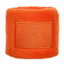 Polsband 6cm Met Label Oranje acc. Oranje