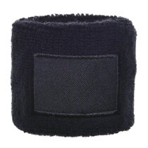 Polsband 6cm Met Label Zwart acc. Zwart