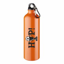 Oranje fles 77 cl. met karabijnhaak