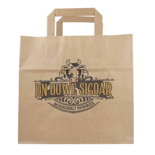 Papieren snacktas XL - 32 x 18 x 28 cm