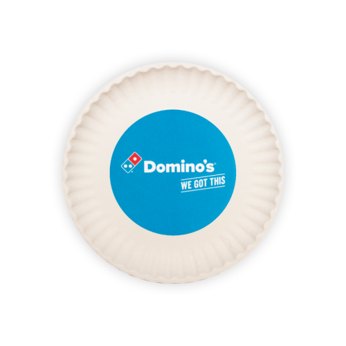 Kartonnen bordje rond 17 cm bedrukken