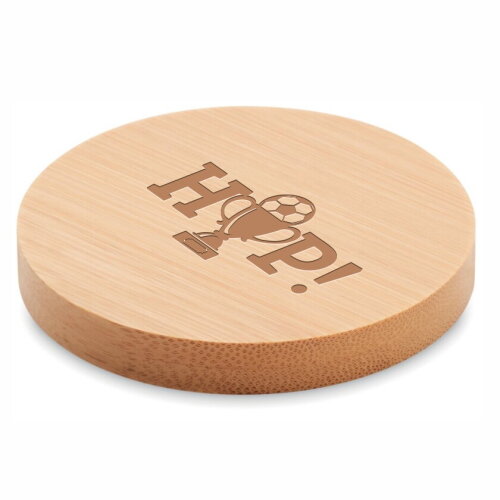 Bamboe onderzetter met opener