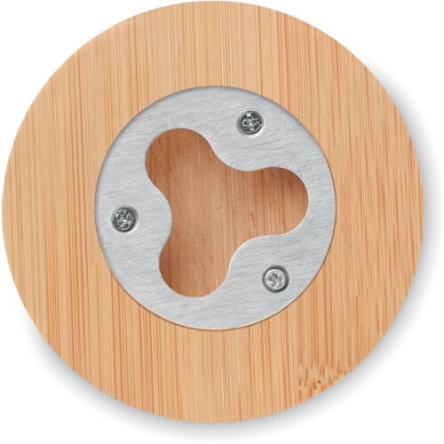 Bamboe onderzetter met opener